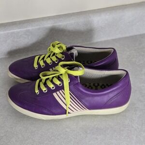Ecco‎ Womens EU37 6,5/7 US Purple Green Athletic Casual Shoes